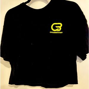 Black “staff” Cyclebar short sleeve shirt.  Good condition